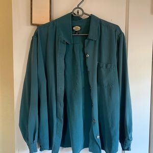 Tommy Bahama Silk Shirt Mens L